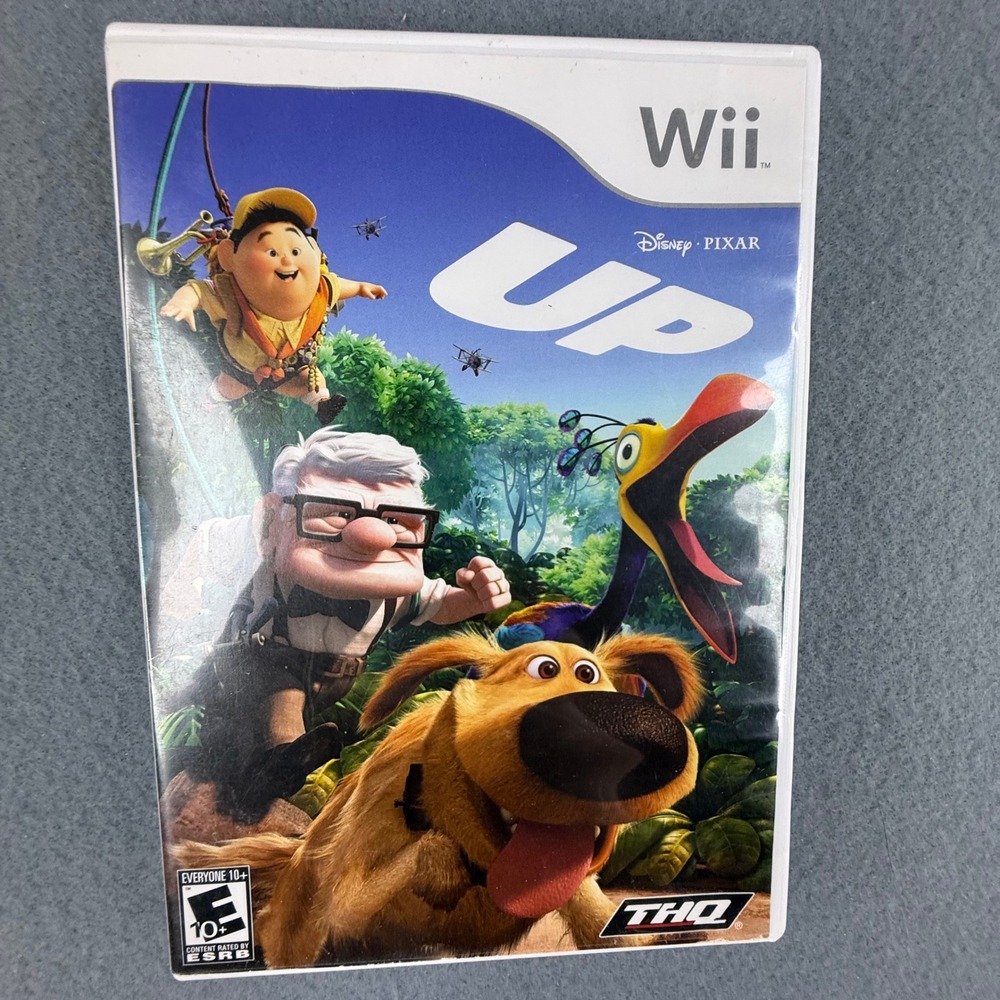 THQ Up Video Game Nintendo Wii Blue Disney Pixar Adventure CIB RVL-P-RUQE Manuel